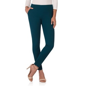 Rekucci Women’s Pull-On Skinny Work Pants – Tummy Control, Stretch Legging Fit with Zip Pockets for Office & Casual - 1 of 4