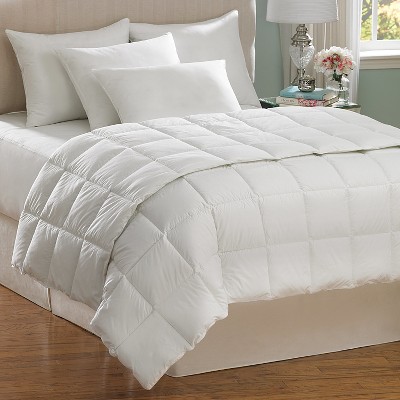 AllerEase Hot Water Washable Down Alternative Comforter-White (Twin)