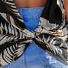 Women's Tropical Leaf Print Cami Top with Backless Design - Cupshe - 3 of 4