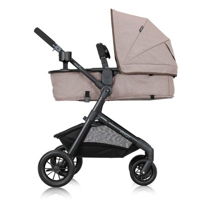 Evenflo - Brandclub - Evenflo Pivot Modular Travel System with SafeMax  Infant Car Seat with Anti-Rebound Bar - Desert Tan