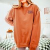Simply Sage Market Embroidered Fall Vibes Retro Lightweight Garment Dyed Sweatshirt - 3 of 4