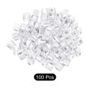 Unique Bargains Plastic Reusable Easy to Recognize Clothes Hanger Sizer Marker Garment Color Coding Clear 100 Pcs - 3 of 4