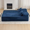 VASIP  Queen Size Foldable Sofa Bed, Plush Futon Sofa , Supportive High-Density Foam,  Convertible Sleeper Sofa,for Guest Room, Living Room - 2 of 4