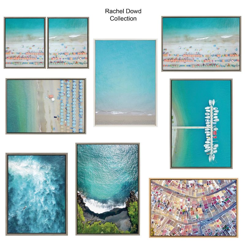 (Set of 3) 12&#34; x 28&#34; Maui Sands Beach by Rachel Dowd Unframed Wall Canvas Set Black - Kate &#38; Laurel All Things Decor, 6 of 9