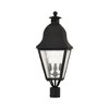 Livex Lighting Amwell 3 - Light Post Light in  Black - 3 of 4