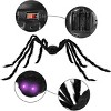 Halloween Luminous Spider Secret Room Trick Props 125cm Plush Big Spider Horror Scary Simulation Spider - 4 of 4