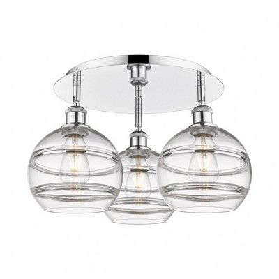 Rochester - 3 Light Flush Mount In Industrial Style-10.88 Inches Tall and 19.75 Inches Wide