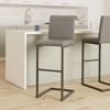 New Pacific Direct Ronan PU Leather Bar Stool,Set of 2 - 2 of 4