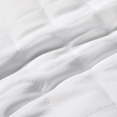 King Size White Quilted Goose Feather Down Pillows