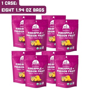 Mavuno Harvest Organic Dried Pineapple + Passionfruit Fruit Snacks, a Healthy Snack with No Preservatives or Added Sugars, 1.94 oz Bags - 6 PK - 1 of 4
