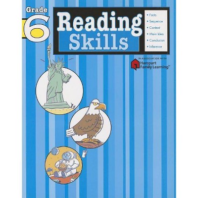 Reading Skills, Grade 6 - (Flash Kids Harcourt Family Learning) by  Flash Kids (Paperback)