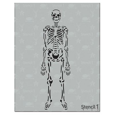 Stencil1 Skeleton - Stencil 8.5" x 11"