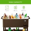 Best Choice Products 80qt Steel Rolling Cooler Cart w/ Bottle Opener, Catch Tray, Drain Plug, Locking Wheels - 3 of 4
