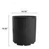 VisioGear Ice Buckets, Portable Ice Bucket Cooler with Table Top and Lid, Outdoor Drink Cooler Bar for Party, Pool, Black, 14.76"*14.76"*16.65" - 3 of 4