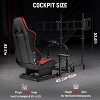 Dardoo Racing Simulator Cockpit with Triple Monitor Stand & Seat, Compatible with Logitech G29 G923, Thrustmaster, Fanatec CSL DD, Moza - 3 of 4