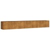 vidaXL Garden Raised Bed 110.2"x15.7"x15.7" Corten Steel - 2 of 4