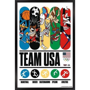 Trends International Looney Tunes x Team USA - Bars Framed Wall Poster Prints - 1 of 4