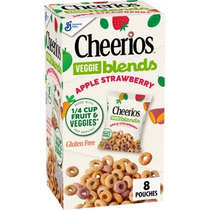 Cheerios Apple Strawberry Blends Breakfast Cereal Pouches - 9.87oz/8ct ...