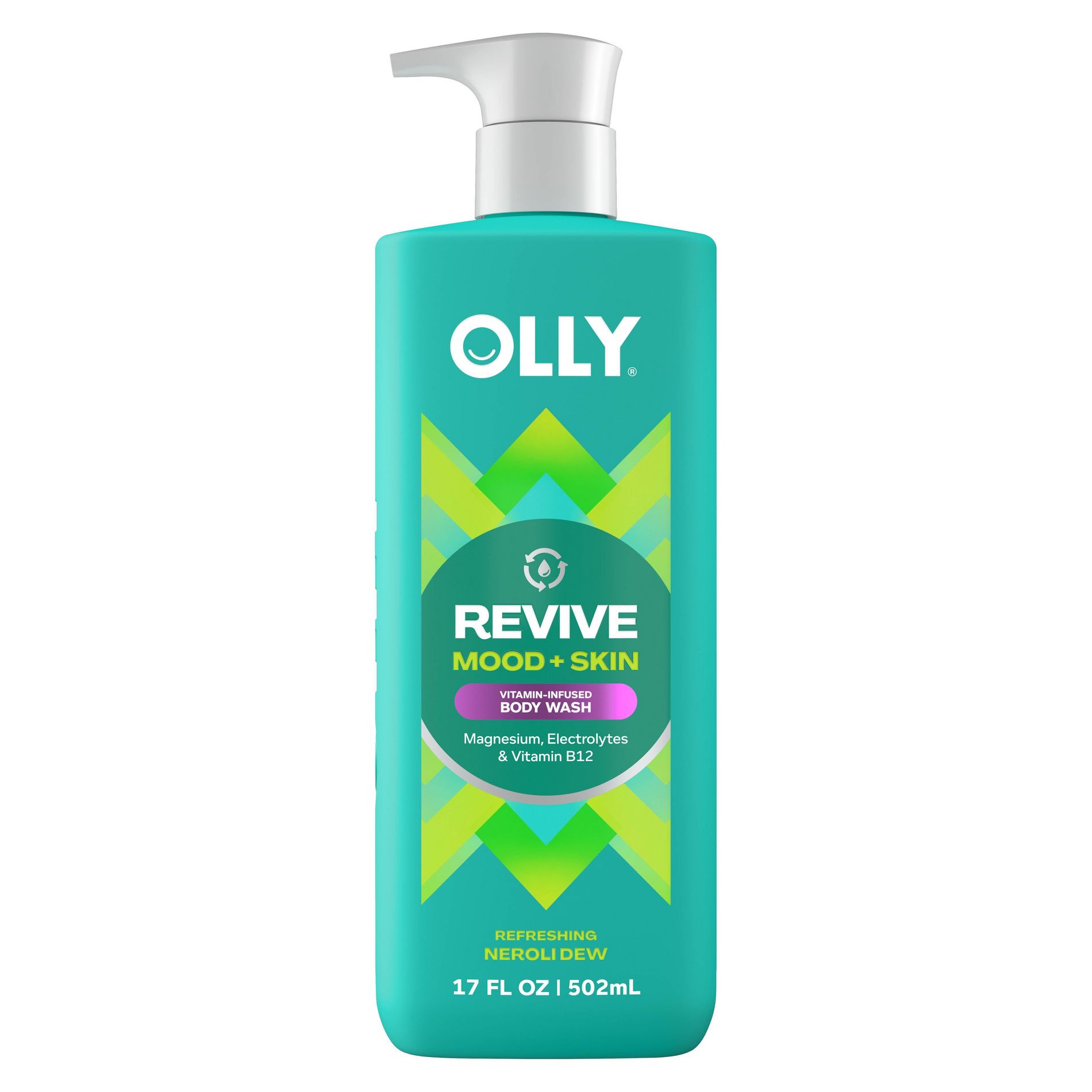 OLLY Revive Mood and Skin Vitamin-Infused Body Wash - Neroli Dew - 17 fl oz