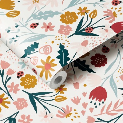 Image of In the Garden Peel & Stick Kids' Wallpaper - Pillowfort™