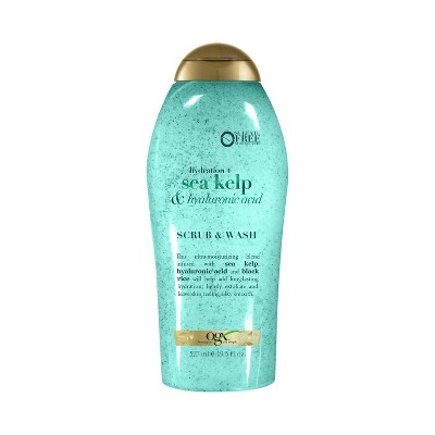 OGX Hydration + Sea Kelp &#38; Hyaluronic Acid Scrub &#38; Wash - 19.5 fl oz