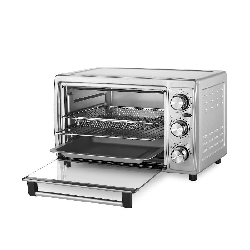 Salton Stainless Steel Air Fryer Toaster Oven Silver, 3 of 8