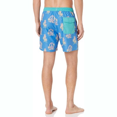 Мужские шорты Neff Daily Peace Hot Tub Board Shorts for Swimming (Peace Blue, L) — фото 4