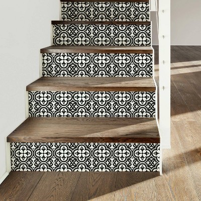 Ornate Tiles Peel and Stick Decal Black/White - RoomMates