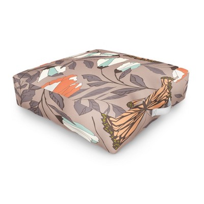 BlueLela Monarch garden Outdoor Floor Cushion - Deny Designs