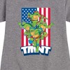 Girls' - Teenage Mutant Ninja Turtles - USA Turtles Graphic Short Sleeve Fleece Dress - 2 of 4