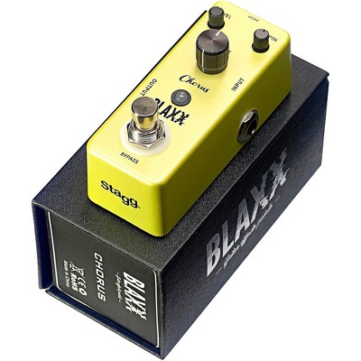 Stagg BLAXX Chorus Pedal Effects Pedal Yellow