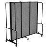Hampden Furnishings Otis Collection Portable 3 Panel Room Divider - 4 of 4