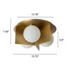 LLHZSY 3-Light Flush Mount Ceiling Lights with Opal Glass-Gold - 3 of 4
