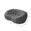 WJSHome 79.53'' Modern Bubble Sofa, Comfy Upholstered Loveseat Sofa, Lazy Floor Curved Couch for Living Room, Apartment, Small Space - 2 of 4