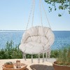 PAGED Swing Chair Outdoor, Hammock Chair Macrame Swing, Max 330 Lbs Hanging Cotton Rope Hammock Swing Chair for Indoor and Outdoor - 2 of 4