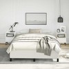 Bed Frame White Faux leather, plywood, engineered wood Full, Double - 3 of 4