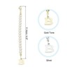 Unique Bargains Identification Handle Letter Charm Accessories Gold & Silver Tone 2 Pcs - 2 of 4