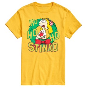 Men's - Hey Arnold! - Ho Ho Ho Stinko Short Sleeve Graphic T-Shirt - 1 of 4