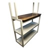 INFURNIC Kitchen Racks Modern 5 Tier Bakers Rack with Adjustable Shelves and Stylish Storage for Kitchen, Brown White, 39.37"*15.75"*66.93" - 3 of 4