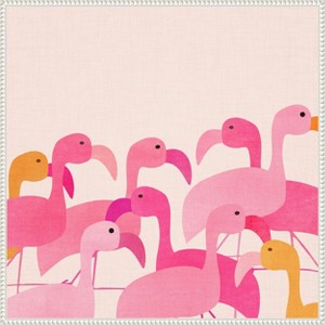 Amanti Art Flamingos by Kristian Gallagher Framed Canvas Wall Art - 1 of 4