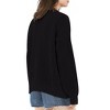 Girls Open Front Cardigan Sweater Kids Causal Long Sleeve Crewneck Knit Outerwear Coat - 2 of 3