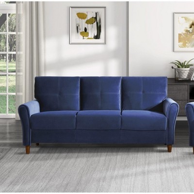 NicBex Couches for Living Room 1pc Comfort Sofa Set Chair Velvet Upholstered Sofa Plush Seatbacks with Solid Wood Frame