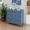 Bella Depot 31.5''W 3 Drawer Cabinet,Suitable for bedroom, living room - 2 of 4
