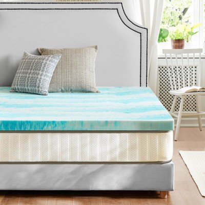 Memory Foam Cooling Gel Swirl Infused Bed Topper for Back Pain,3 Inches,