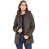 Sebby Collection Women's Quilted Jacket with Detachable Hood - 3 of 4