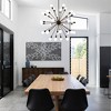 BAOURE Black Sputnik Chandeliers Farmhouse 40.76 in 24-Light Mid Century Modern Pendant Light Vintage Industrial Ceiling Hanging for Dining Room - 3 of 4