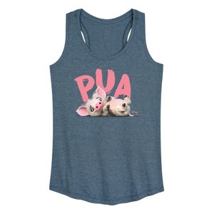 Women's - Disney - Pua The Pig Graphic Racerback Tank - 1 of 4