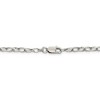 Black Bow Jewelry 3.75mm, Sterling Silver Fancy Satin Rolo Chain Necklace - 4 of 4