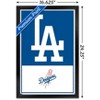 Trends International MLB Los Angeles Dodgers - Logo 22 Framed Wall Poster Prints - 3 of 4