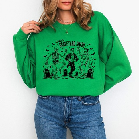 Simply Sage Market Women's Graphic Sweatshirt It Was A Graveyard Smash - image 1 of 4